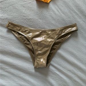Shiny Gold Bikini Bottom